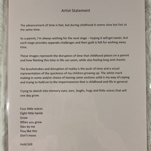 “Witness” - One of a kind Image Transfer on Board Portrait Digital Painting Art - Picture 16 of 16